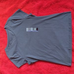 No Boundaries Semi-Fitted Gray Cotton Blend Shirt Women's Plus Size XXL (2X)